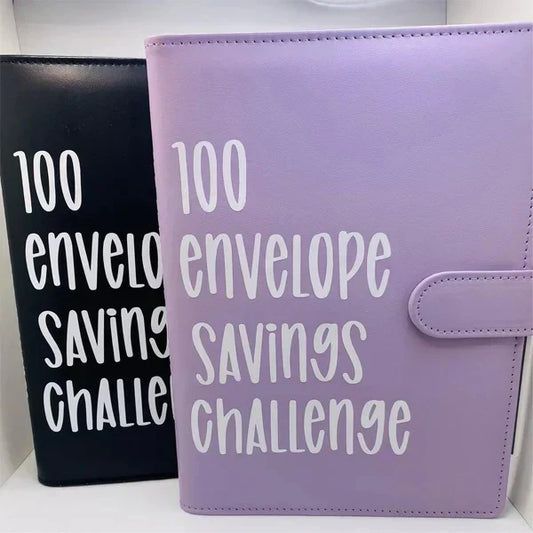 100 envelope savings notebook